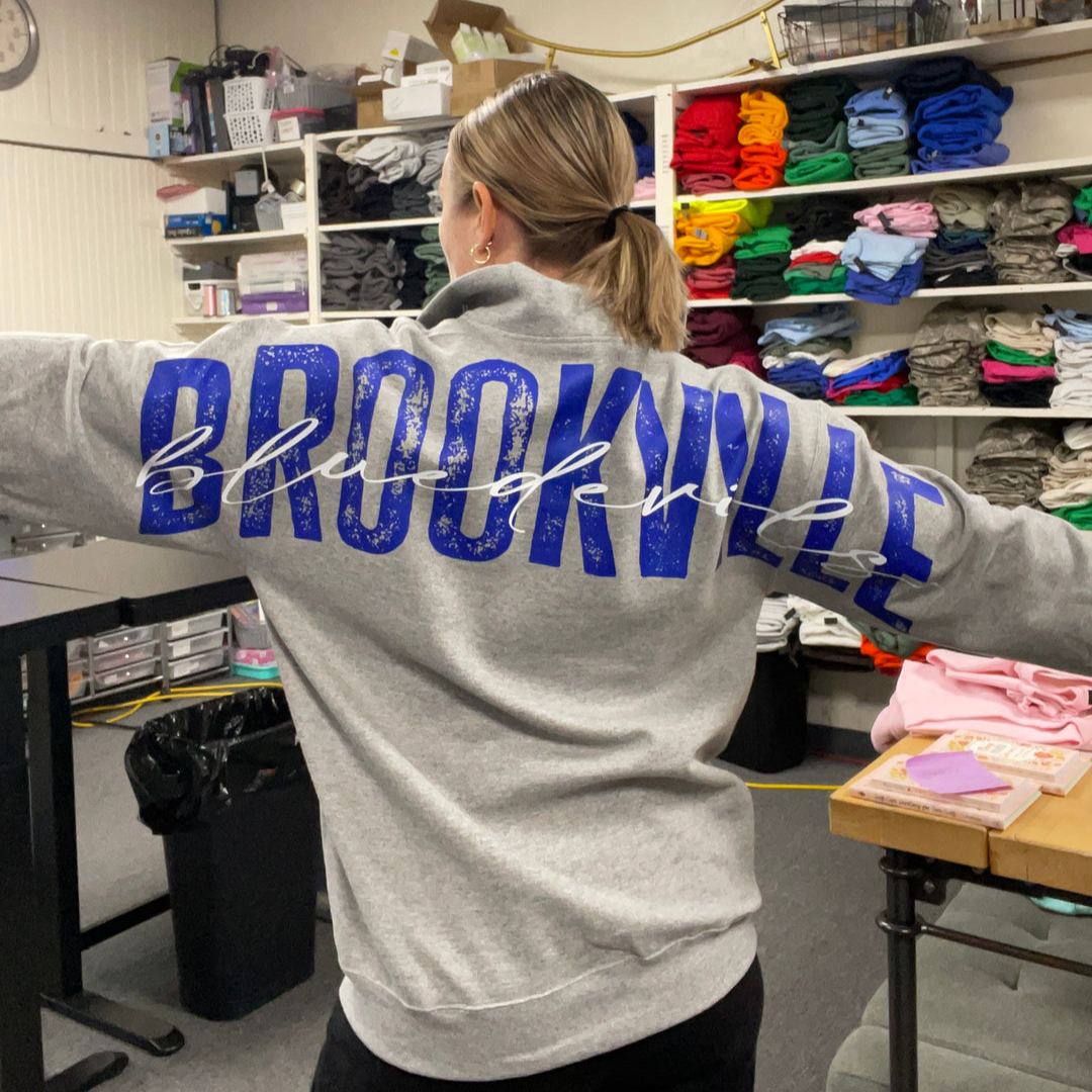 StitchDesignUs Solid Custom Back Print Sweatshirt For Sports Fans