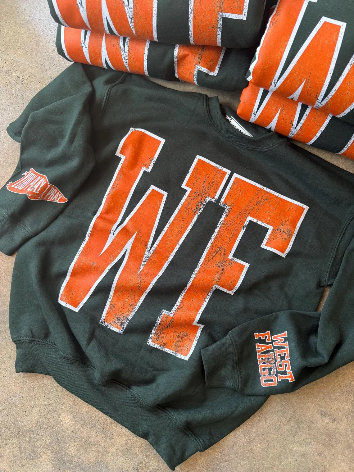 StitchDesignUS Custom #1 Fan with Outline Sweatshirt - Fan Game Day Commemorative Gifts